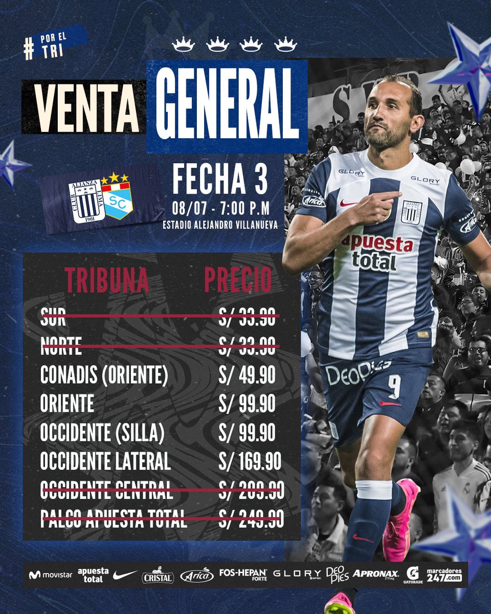 JuancorCB's tweet photo. Tengo 4 entradas a Norte para el Alianza Lima vs Sporting Cristal del sábado en la caldera de Matute. 🔥
Escríbeme al DM o al WSP 987115383 👐
Más barato que Joinnus. 😎

#Cueva #Liga1Betsson #AlianzaBicampeón 

@danielsd_02 @carlosalfaroal @SobrinoV_Edu @DanijesusRG @Sargheto https://t.co/PNhHkfVyG3