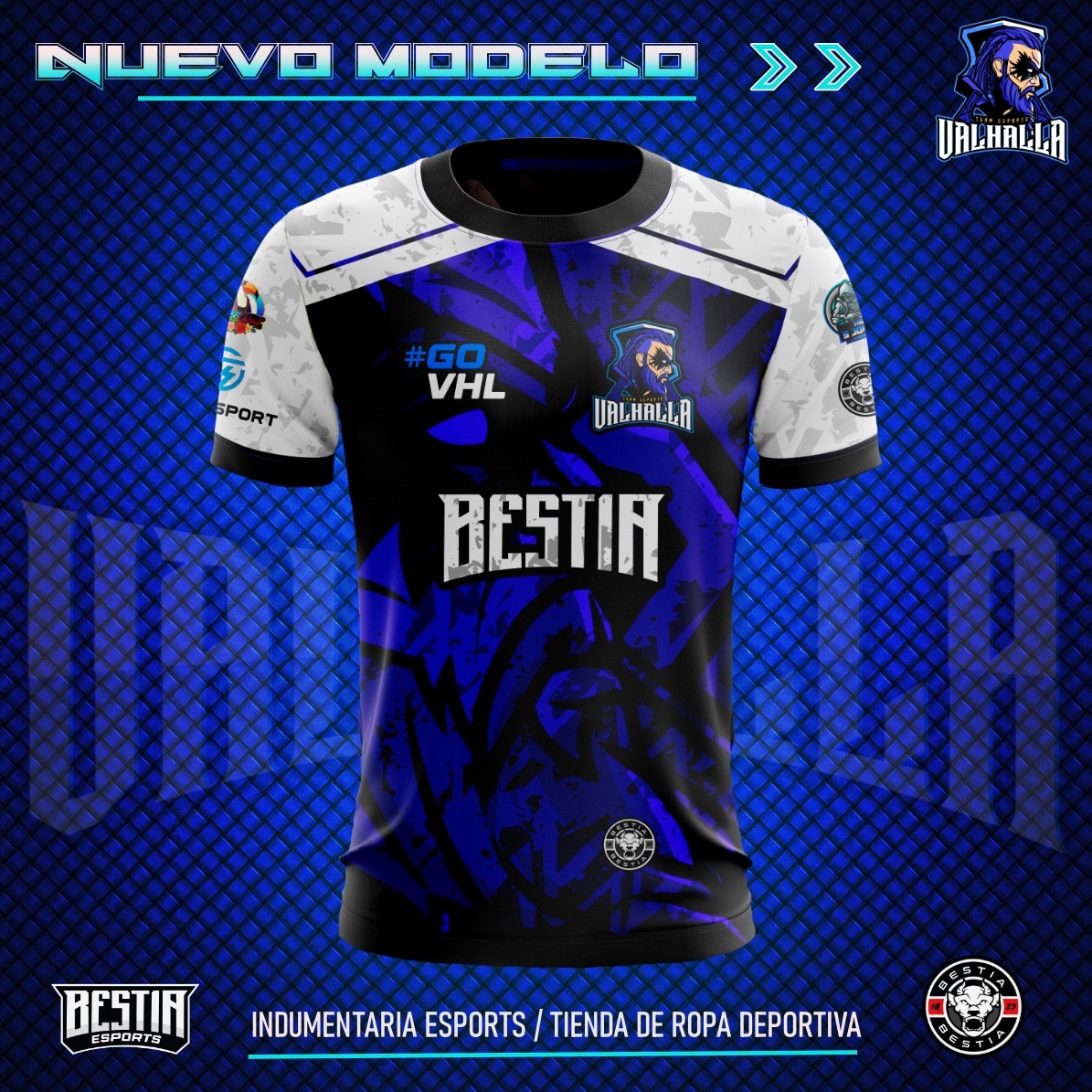 team_vhl's tweet photo. Alerta ¡gente! Tenemos este grandioso diseño para nuestro equipo valhalla esports.. nuestros vikingos tendrán esta nueva armadura.. 👊

Todo gracias a @bestiaesports uno de nuestros sponsor.
Los mejores diseños y la mejor calidad solo la pueden encontrar con bestiaesports https://t.co/k8AMcLjpFE
