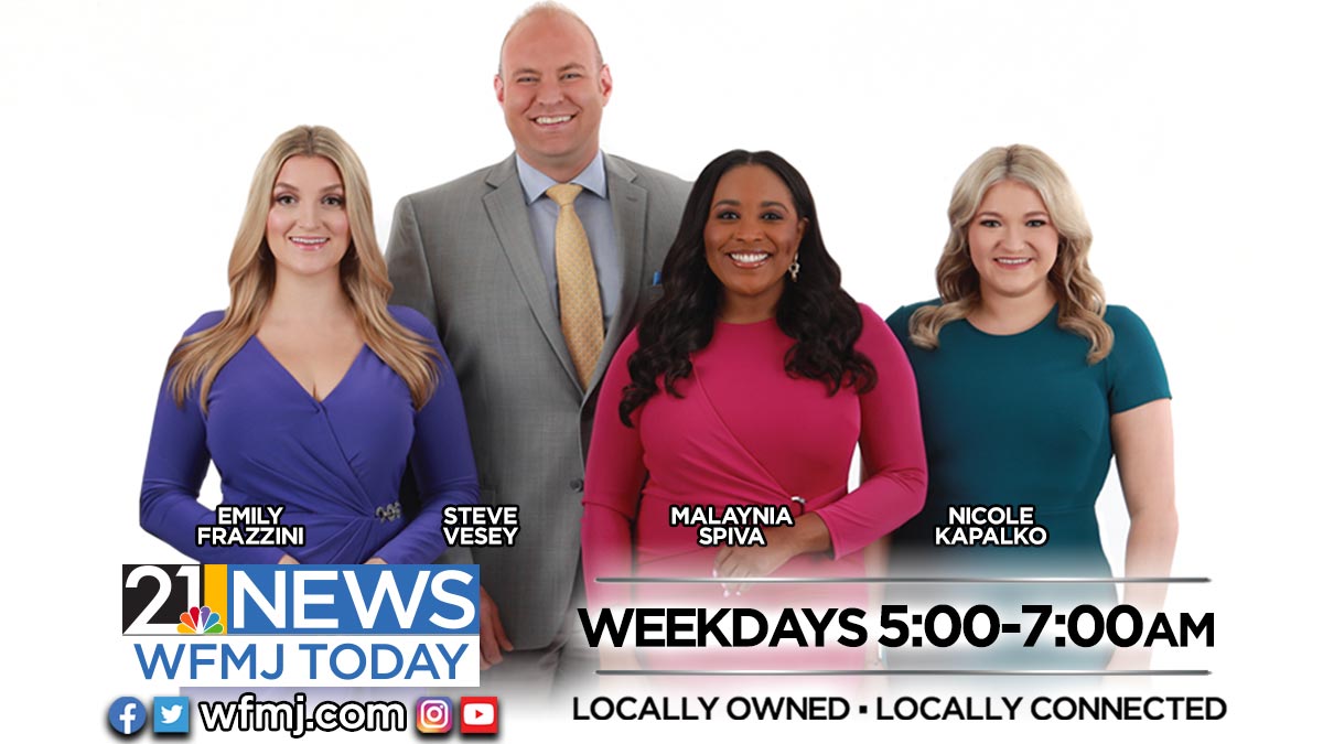 WATCH WFMJ TODAY LIVE NOW: Watch on https://t.co/Wa6UBGhHc0, the 21 News app, @peacock, and all your streaming devices. https://t.co/cM2O0Y3kAs