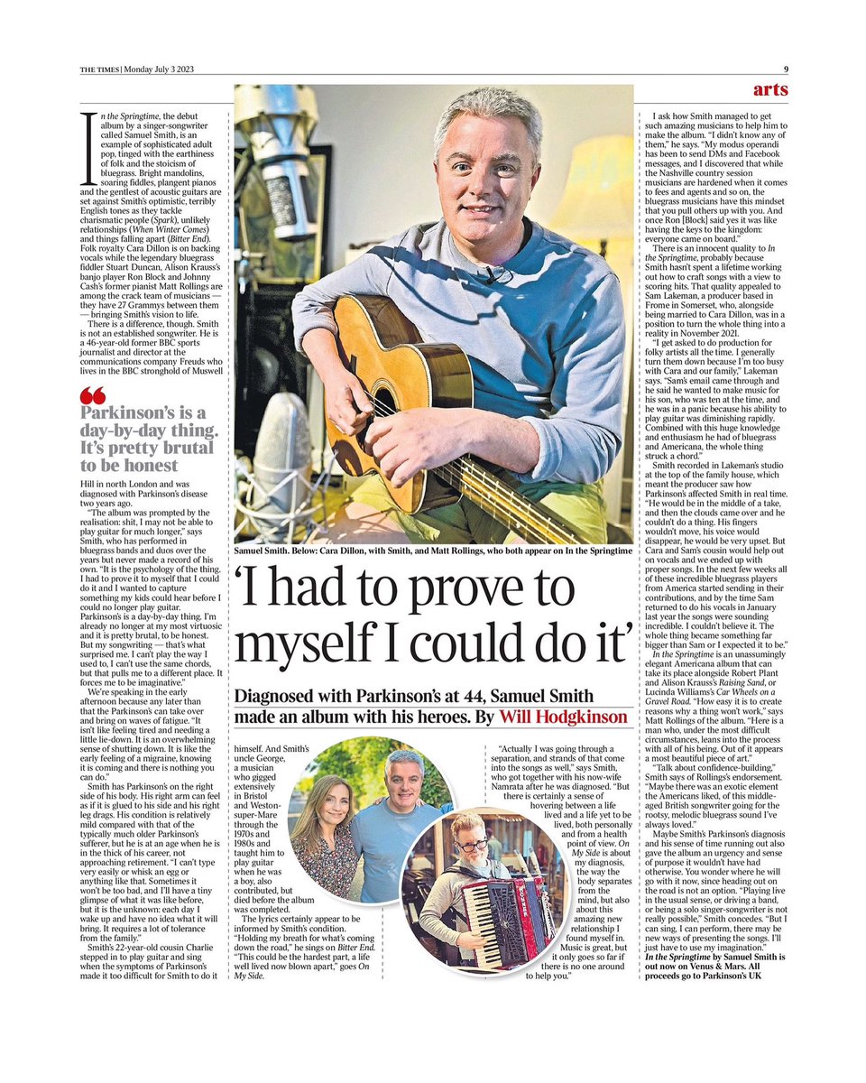 sgpsmith's tweet image. This piece has changed my life - gratitude to @Willjhodgkinson and @thetimes for engaging so passionately with my story and music.

linktr.ee/samuelsmithmus…