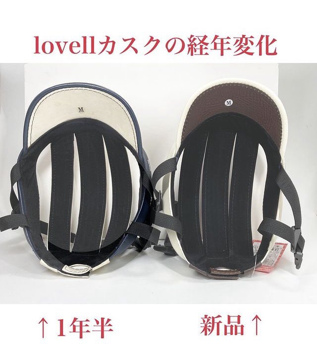 LOVELL_JP's tweet photo. Lovellのカスクの経年変化です。使い始めはタイト目に感じますが徐々に馴染んできます！ https://t.co/UbmMEhfhif