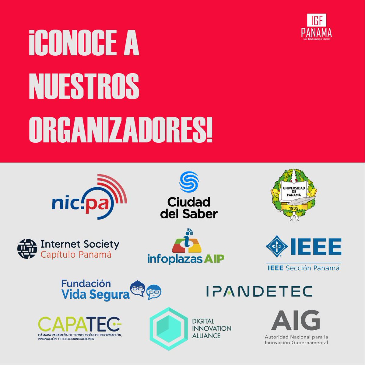 IGFPanama's tweet photo. Estamos muy agradecidos por los organizadores del #IGFPTY2023🙌🏻

#ia #inteligenciartificial #ciberseguridad #protecciondedatos #brechadigital #tecnologiasemergentes https://t.co/d2YxSCVjIH