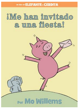 jeckon76's tweet image. As novices learning Spanish, my son and I enjoyed reading one of @The_Pigeon  Mo Willems' Elefante y Cerdita books tonight before bedtime. :)  I'm so glad @tulsalibrary carries them.  
#SummerReadingProgram
We need to add some of the Spanish versions to our home collection.