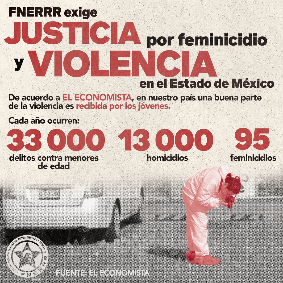 FNERRR_NACIONAL's tweet photo. La FNERRR exige justicia por feminicidio y violencia en el Estado de México

• Organización estudiantil nacional exige que el gobierno federal emprenda acciones concretas para frenar la ola de violencia en México.
 
🌐 Léelo completo en: https://t.co/8k6WlY1xPv https://t.co/DU1ZGYDqwP