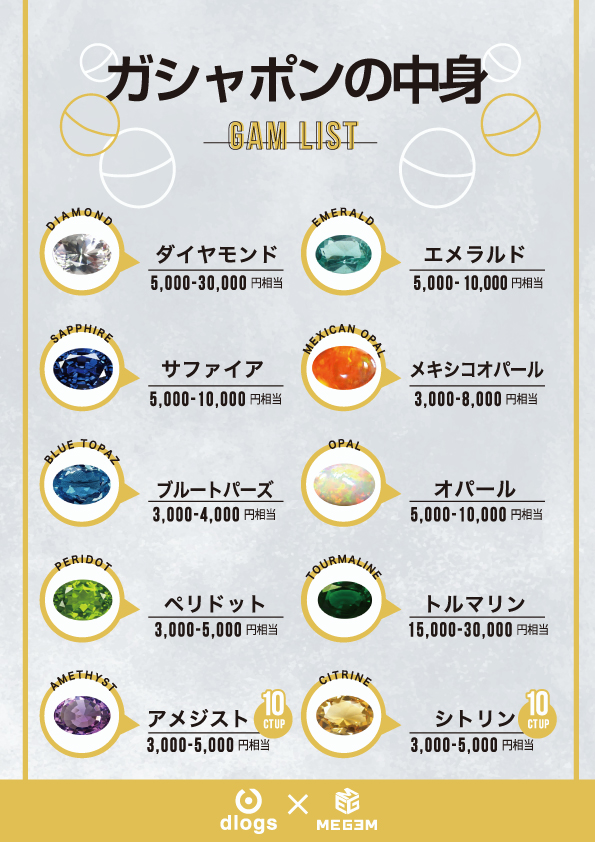 MEGEM_Progress's tweet photo. 1回1000円のガシャポンは最低3000円~MAX30000円の石を入れさせて頂いているため必ず3倍はお得です✨
たくさんご用意させて頂いておりますが、なくなり次第終了になりますのでご了承ください。
ガシャポンの中身については画像を御覧ください✨
#ミネラルマルシェ #広島ミネラルマルシェ #MEGEM https://t.co/CR63ZJYQWx
