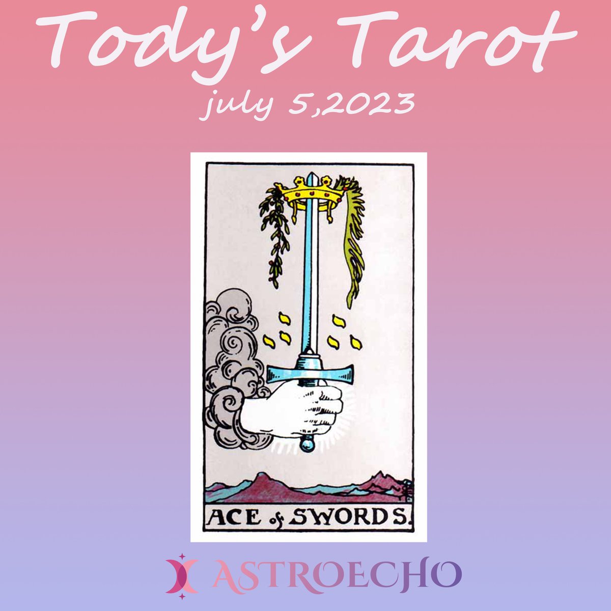 AstroEcho_app's tweet photo. 🔮Today’s Tarot |July 5,2023 https://t.co/8Hwjcz3af1