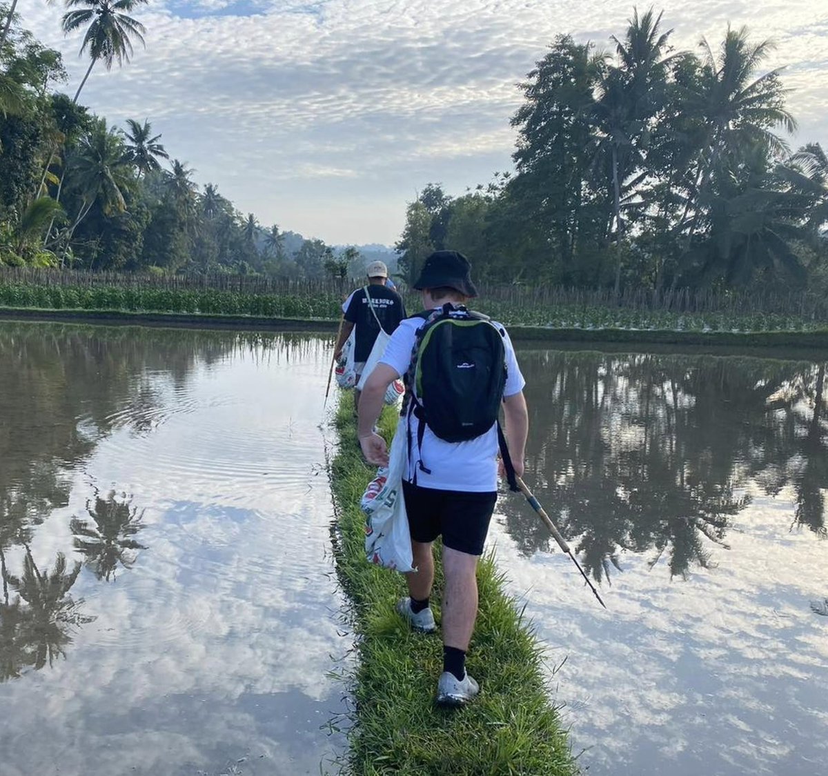 It's #PlasticFreeJuly, a movement to raise awareness about plastic pollution &amp; encourage steps to reduce it. Recently, students from GS #NewZealand went out on a Trash Walk when visiting Bali, collecting trash as they walked through the rice paddies. greenschool.org