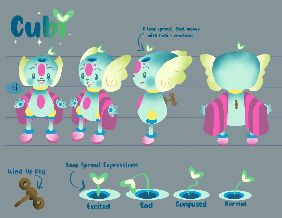 GreenGirlMecha's tweet photo. "Cubi: Exploration Sheet"
#openforworkanimation #characterdesign #colorful #conceptart #illustration #riseupanimation #womeninanimation #procreate #artbyme #kelliefunderburkart @riseupanimation @procreate 

portfolio: https://t.co/hiA6QpxWNQ 
instagram: https://t.co/lhLyjG01GJ https://t.co/wSVmv8O72q