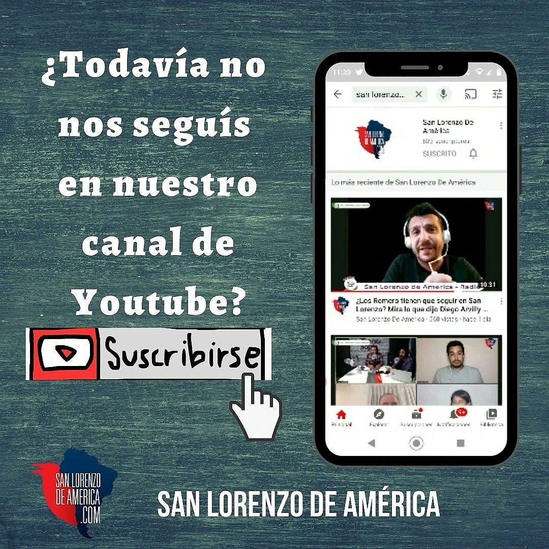Sanloreamerica's tweet photo. 🔵🔴‼️📌 Suscribite al Canal de #YouTube de @Sanloreamerica y Miranos todos los martes en VIVO  
📽 https://t.co/FZriXnyqci… .
#SanLorenzo #ShowRadial . https://t.co/XKK7K9Etvz