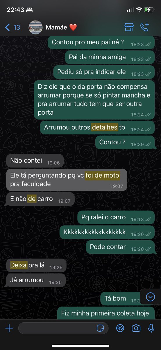 heydudamarqs's tweet photo. Eu sempre falei “ aviso de pai e mãe é aviso de Deus” e é muito real
O dia que furtaram a moto no estacionamento da faculdade, ele tinha me mandado mensagem indignado porque eu tinha ido de moto, e não fui pq tinha arranhado o carro dele.
Não desobedeçam seus pais https://t.co/s1hRHN9LgM