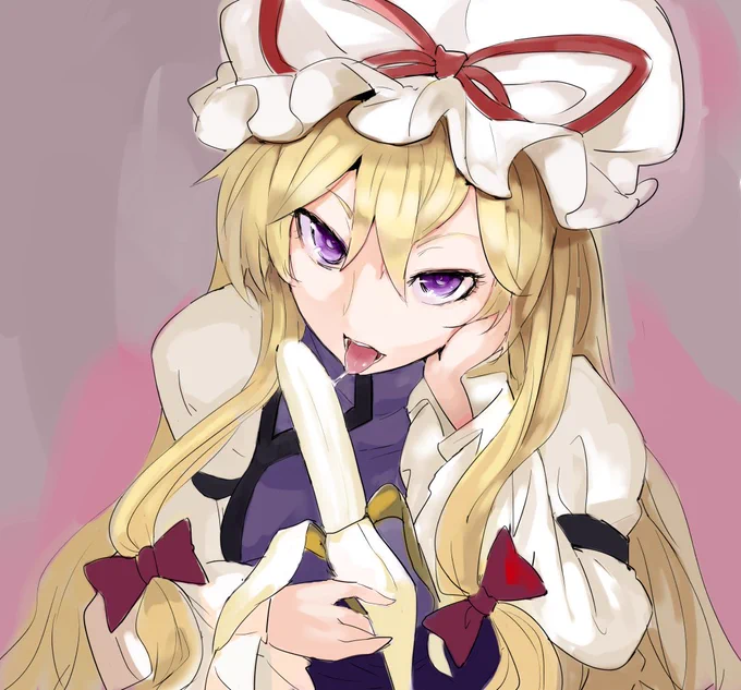 過去絵バナナを食べる絵だよバナナだよ! 