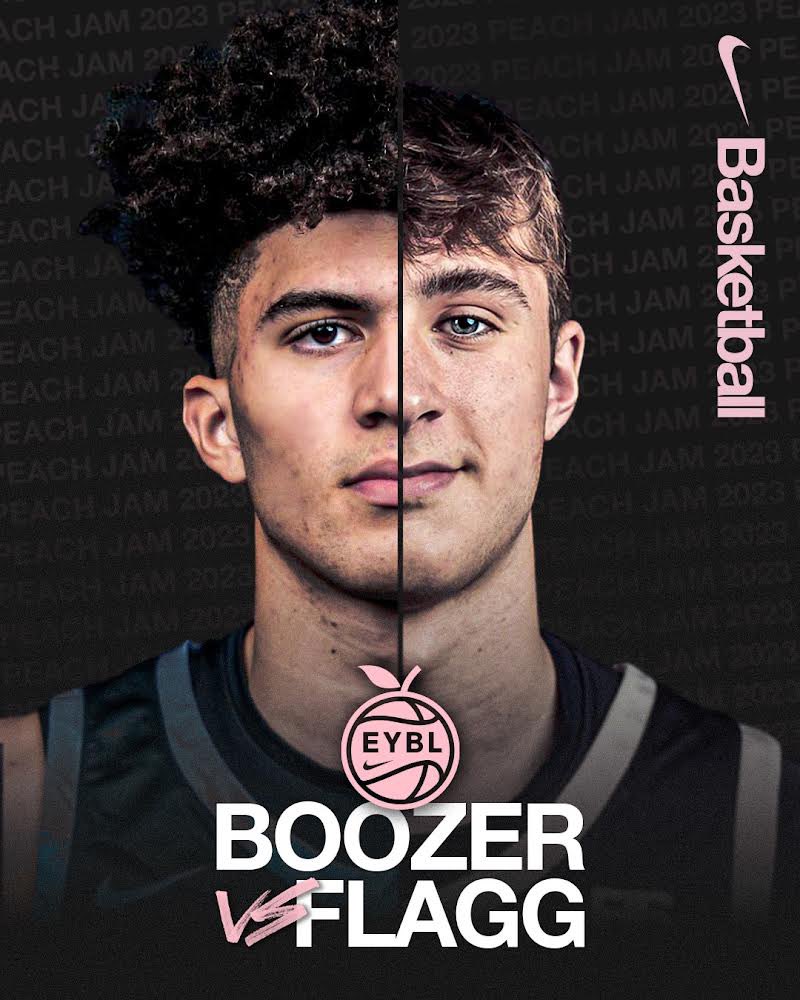 Tomorrow. 9am. On the biggest stage in grassroots basketball. Maine United vs. Nightrydas Elite. Cameron Boozer vs. Cooper Flagg. 🍿 #EYBL2023