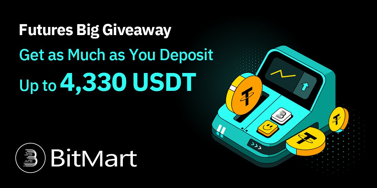 BitMart_Futures's tweet photo. Giveaway Alert! 🚨 BitMart Futures Big Giveaway--Get 4,330 $USDT 💸

🔥 Follow @BitMart_Futures & @BitMartExchange 
💬 Join https://t.co/ShwWA4DEq7 
🔄 RT & Tag 3 friends 

👇Join now & win big! 
https://t.co/eB6bYLzj2k