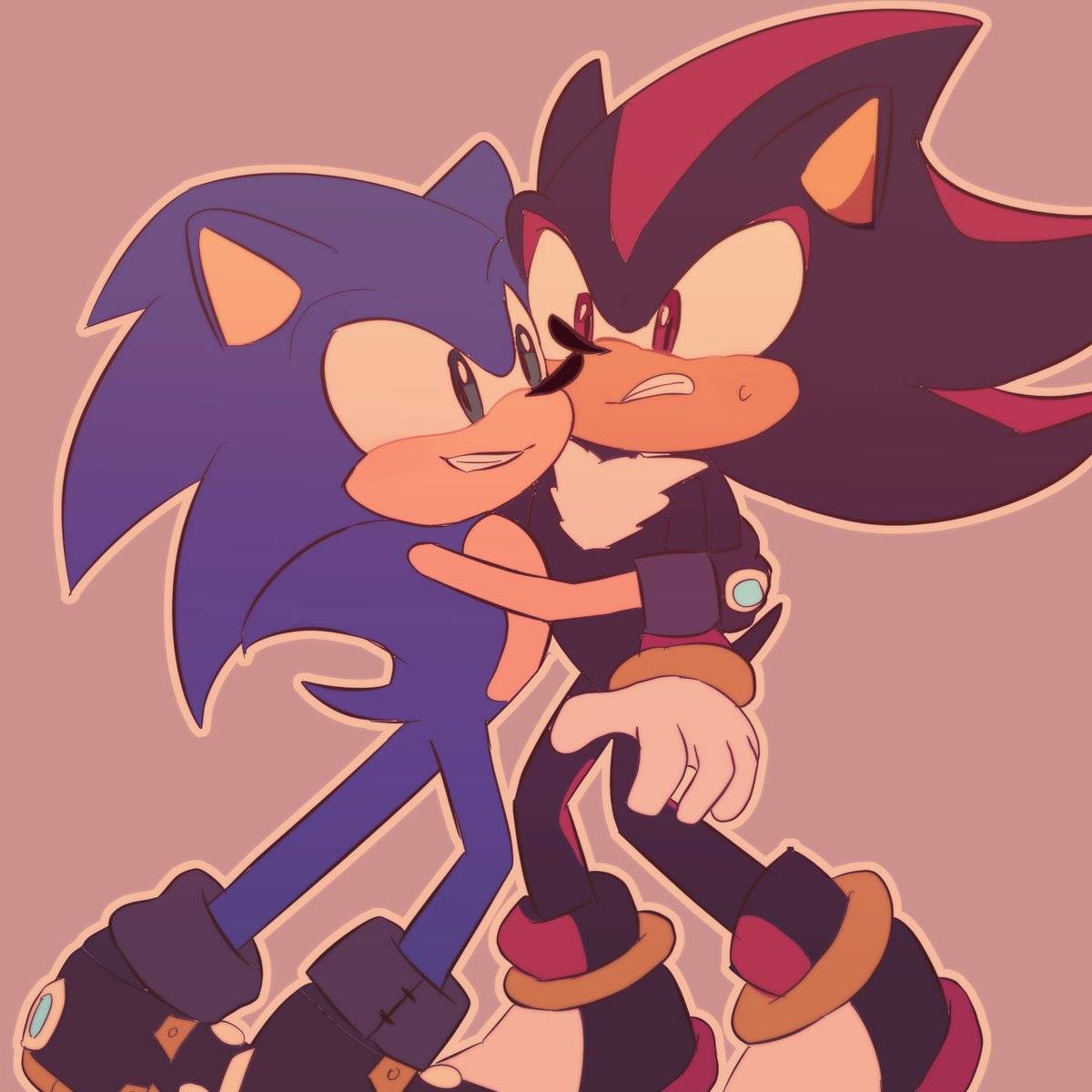 Lucía Ship Art!🇦🇷 on X: HC Sonadow: Shadow likes Sonic's