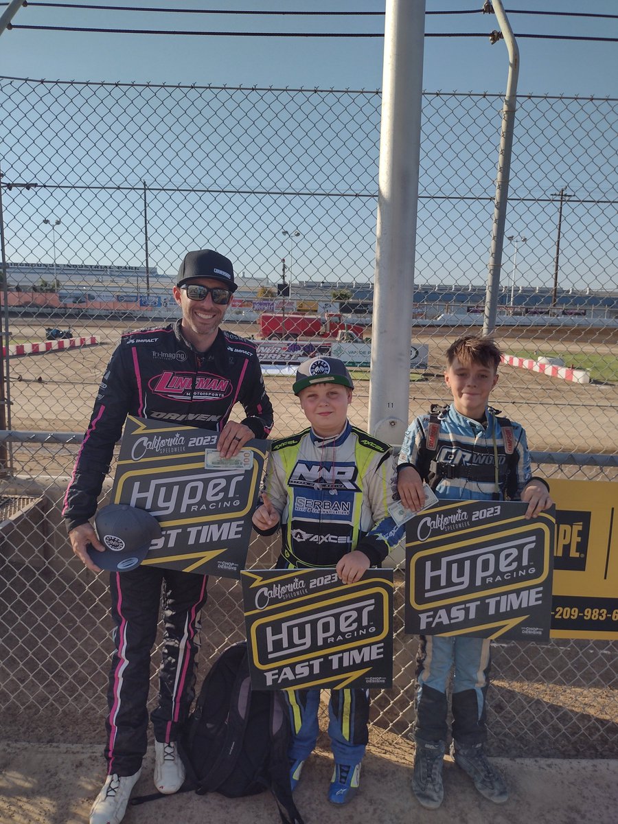 CASpeedweek's tweet photo. The @HyperRacing44 Fast Times worth $100 from Delta Speedway go to
Jake Hagopian - Super 600
Austin Wood - Non Wing
Nathan Ward - Restricted

Heat race action coming up live on The Cushion! https://t.co/0e1WFkGyJY
