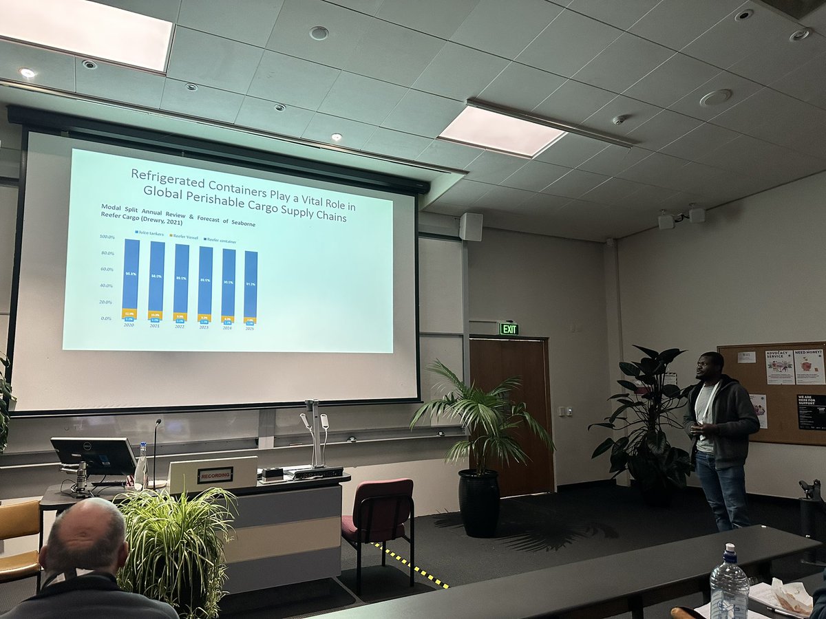 Great presentations and discussion at the Postharvest sessions at #NZPSC2023 this morning. Well done to all our student presenters from SF&amp;AT <a href="/MasseyUni/">Massey University</a> for sharing their work on controlled atmosphere, non-destructive measurements and cooling patterns in shipping containers etc.