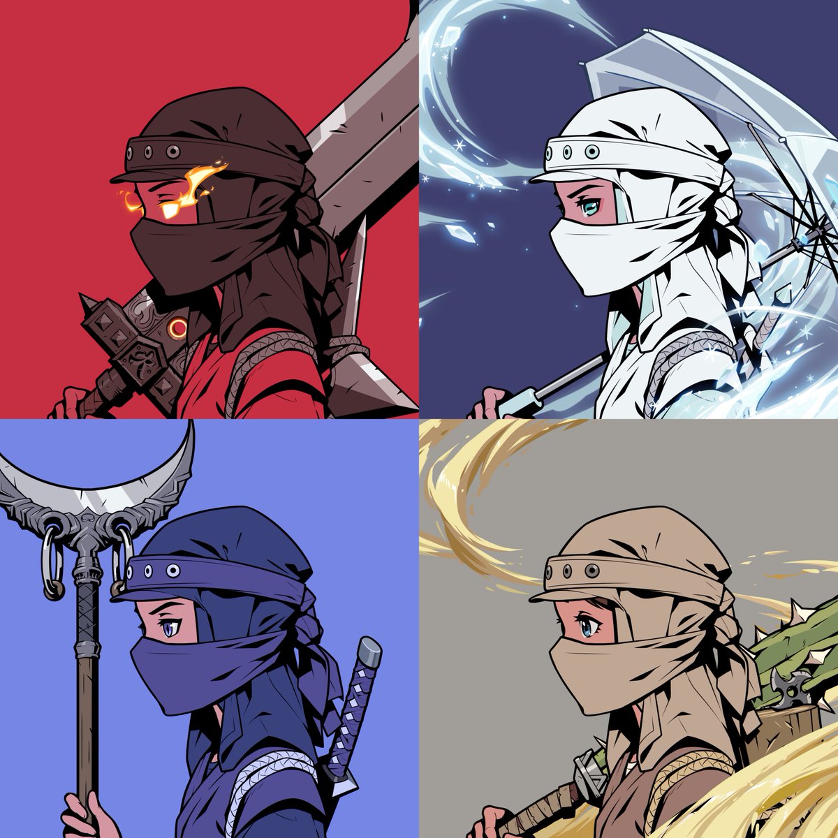 ExpectedValue_'s tweet photo. Ninja Suit Elemental Kids are by far one of the dopest hidden gems in the collection. 🥷

As of now, only 22 total have been revealed. 🔍 https://t.co/NcqRAZCVTd