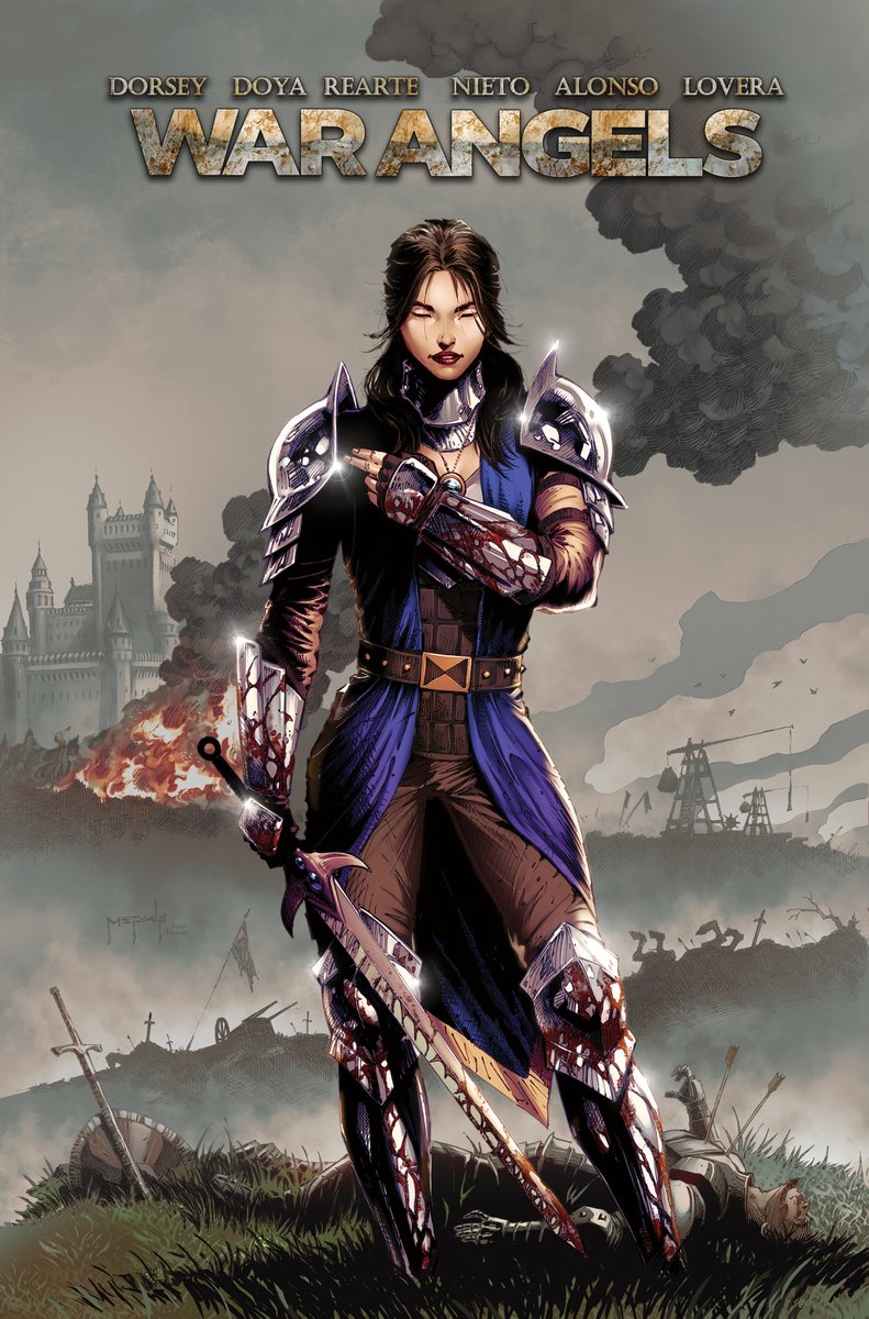 War_AngelsComic's tweet photo. The kickstarter for the 320-page trade paperback collecting Issues 1-9 of #WarAngels from #MWPComics launches July 17th. 
https://t.co/FyYirPF7lW
#indiecomics #comicbooks #ComicArt #coverart #kickstarter #kickstartercampaign #crowdfunding https://t.co/oZdaaWcxlr