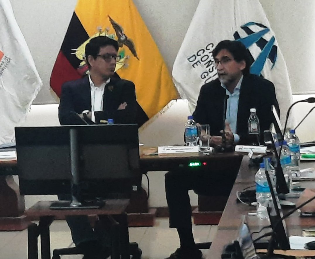 3/07/2023. Sesión de Junta Directiva cumple con la designación estatutaria de la próxima sede de la Federación, en proceso democrático y participativo, se eligió a @ConstGye como sede para el período el 2023-2025. Congratulaciones al Arq. Virgilio Gonzenbach.