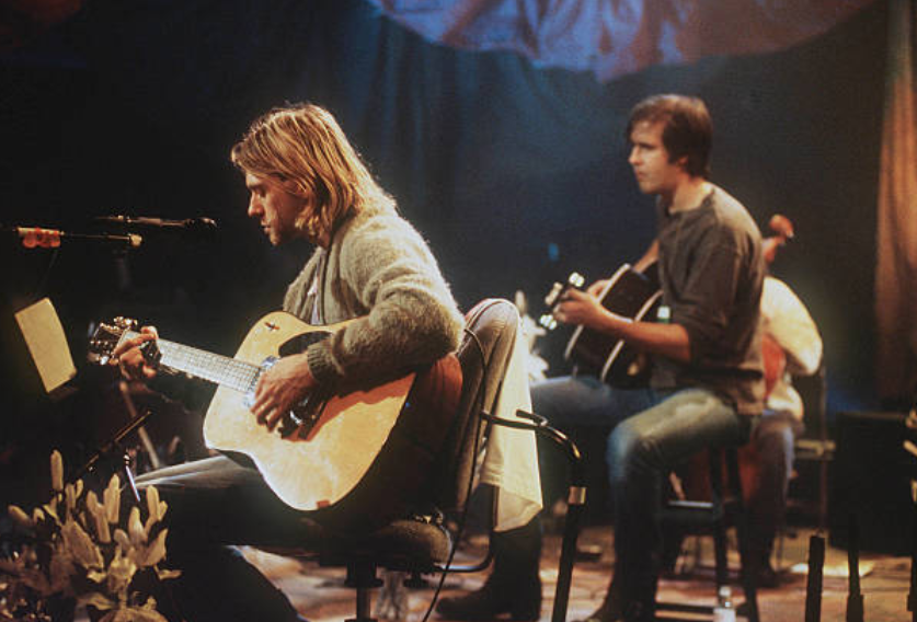 crockpics's tweet photo. Nirvana's MTV Unplugged at Sony Studios in New York City, 1993. Photo by Frank Micelotta. https://t.co/y9adjoLo4S