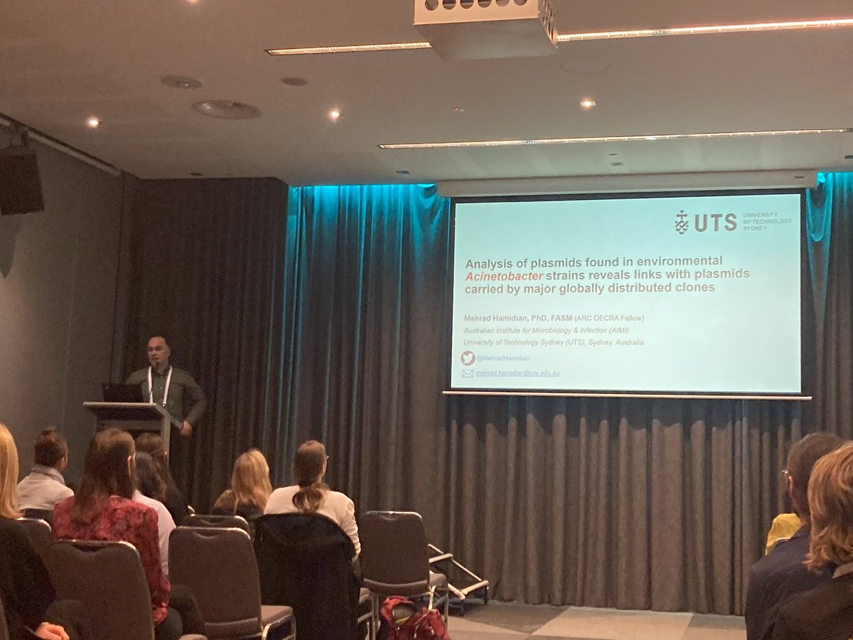 A/Prof Amy Cain (@flamycain) on Twitter photo Listening to <a href="/MehradHamidian/">Mehrad Hamidian</a> talk about the environmental info gap for the notorious hospital pathogen Acinetobacter baumannii #asm2023 <a href="/Farzana_T_Prity/">Farzana T. Prity</a> <a href="/ASM_NSWACT/">ASM NSW/ACT Branch</a> <a href="/AUSSOCMIC/">ASM</a> <a href="/AIMI_UTS/">Australian Institute for Microbiology & Infection</a> Listening to <a href="/MehradHamidian/">Mehrad Hamidian</a> talk about the environmental info gap for the notorious hospital pathogen Acinetobacter baumannii #asm2023 <a href="/Farzana_T_Prity/">Farzana T. Prity</a> <a href="/ASM_NSWACT/">ASM NSW/ACT Branch</a> <a href="/AUSSOCMIC/">ASM</a> <a href="/AIMI_UTS/">Australian Institute for Microbiology & Infection</a>