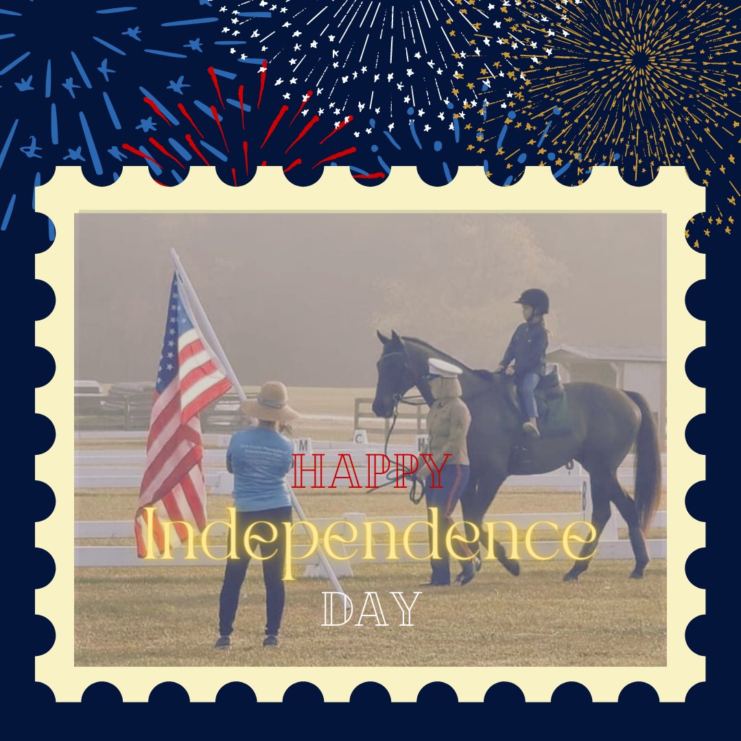 run4theribbons's tweet photo. Happy 4th of July from Run for the Ribbons. Be sure to have a fun and safe holiday today! 

#rftr #4thofjuly #independenceday #usa #america #holiday #ottbs #nonprofit #charity  #fireworks #flag #patriotic #horsegirlsummer https://t.co/jTjNuq72eb