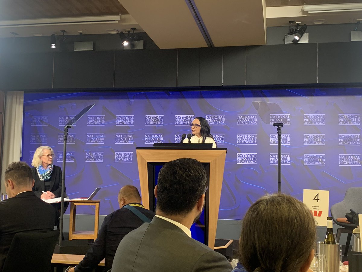 PressClubAust's tweet photo. LIVE NOW: The Hon @LindaBurneyMP, Minister for Indigenous Australians, Addresses the NPC. Tune in on @abcnews or later in @ABCTV iView. https://t.co/GG3oBqL8HN