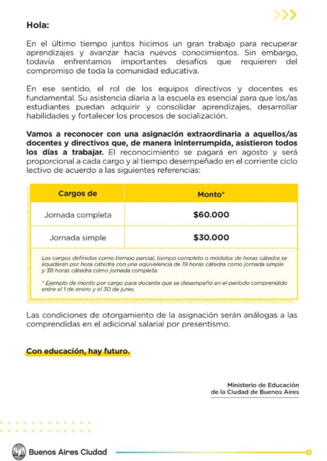 Larreta si nos querés premiar: aumentá el presupuesto educativo y vas a ver como todo mejora.  Todo lo demás es para la tribuna...