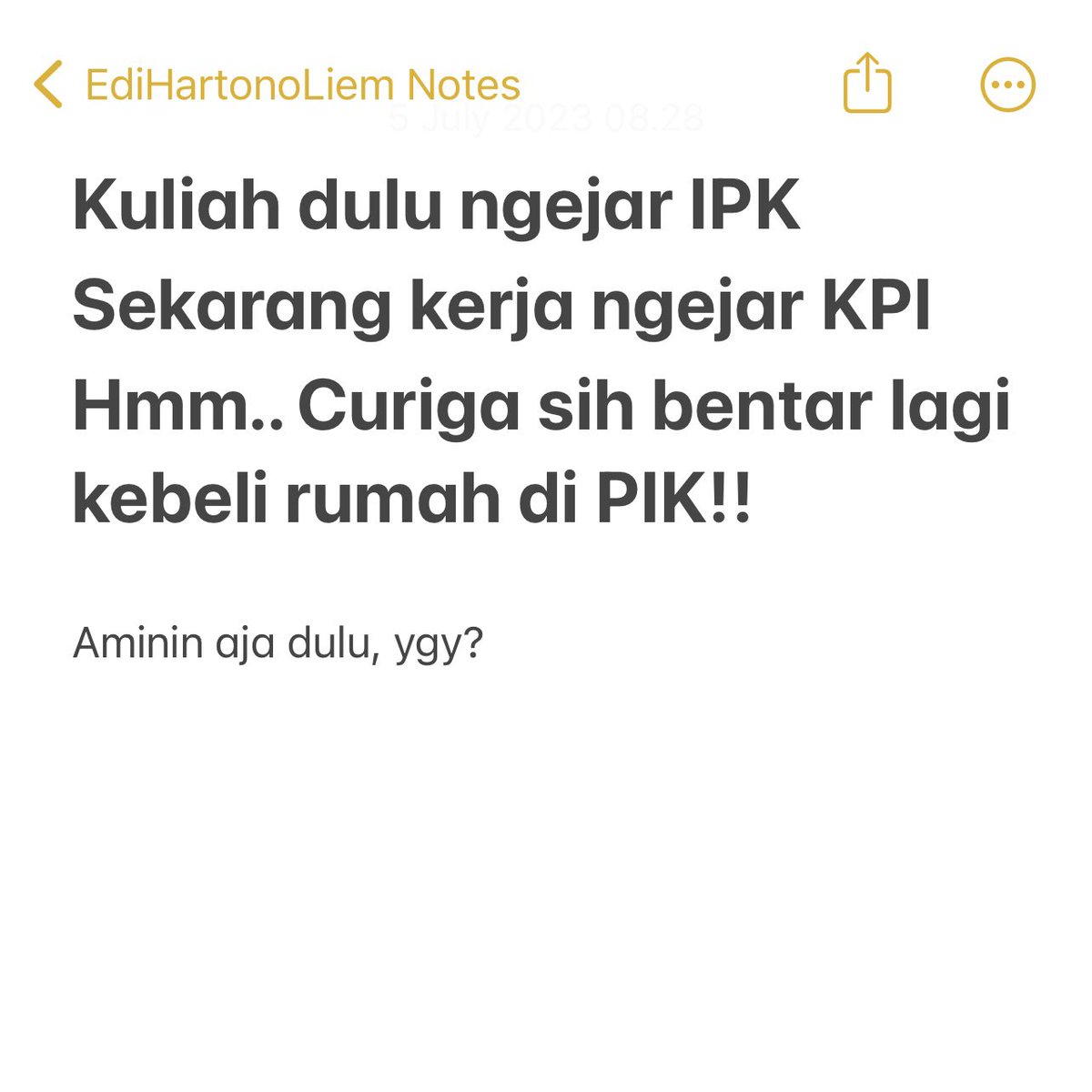 edihartonoliem's tweet photo. Aminin aja dulu, ya.. kebeli rumah di PIK https://t.co/FlsQu9CrKv