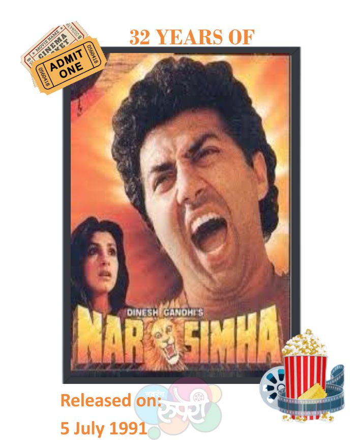 This Day That Year! #Narsimha 

#SunnyDeol #DimpleKapadia 
#OmPuri #UrmilaMatondkar 
#RaviBehl #JohnyLever 

#NChandra #LaxmikantPyarelal 
#JavedAkhtar 

#32YearsOfNarsimha  

#32YearsOfUrmilaMatondkar 

@iamsunnydeol
@UrmilaMatondkar