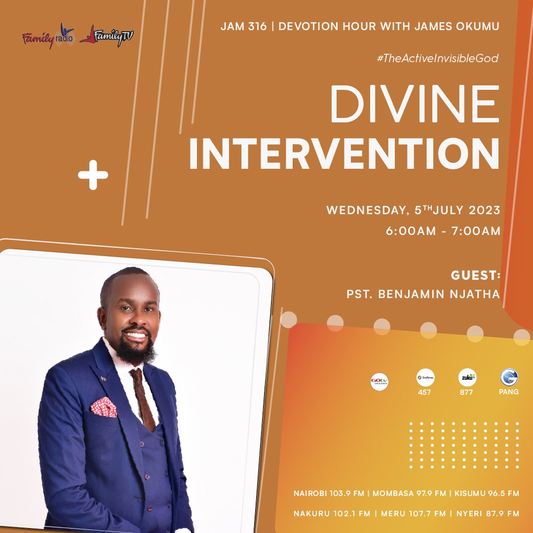FamilyRadioKe's tweet photo. Esther calls for a 3 day fast before she approaches the king, what is the significance of that and what is the place of prayer and fasting in the life of a believer? Tune in today to find out more...
#Jam316 #devotion #FamilyRadio316 #FamilyTV #QueenEsther #EstherFast https://t.co/CuyyLg30c1