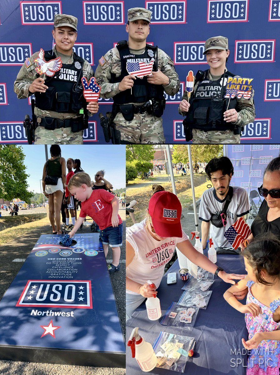 Happy 4th of July from USO Northwest!

Proud to be celebrating with our JBLM service members and their families! 

#BeTheForce #MoreThanThanks #The_USO