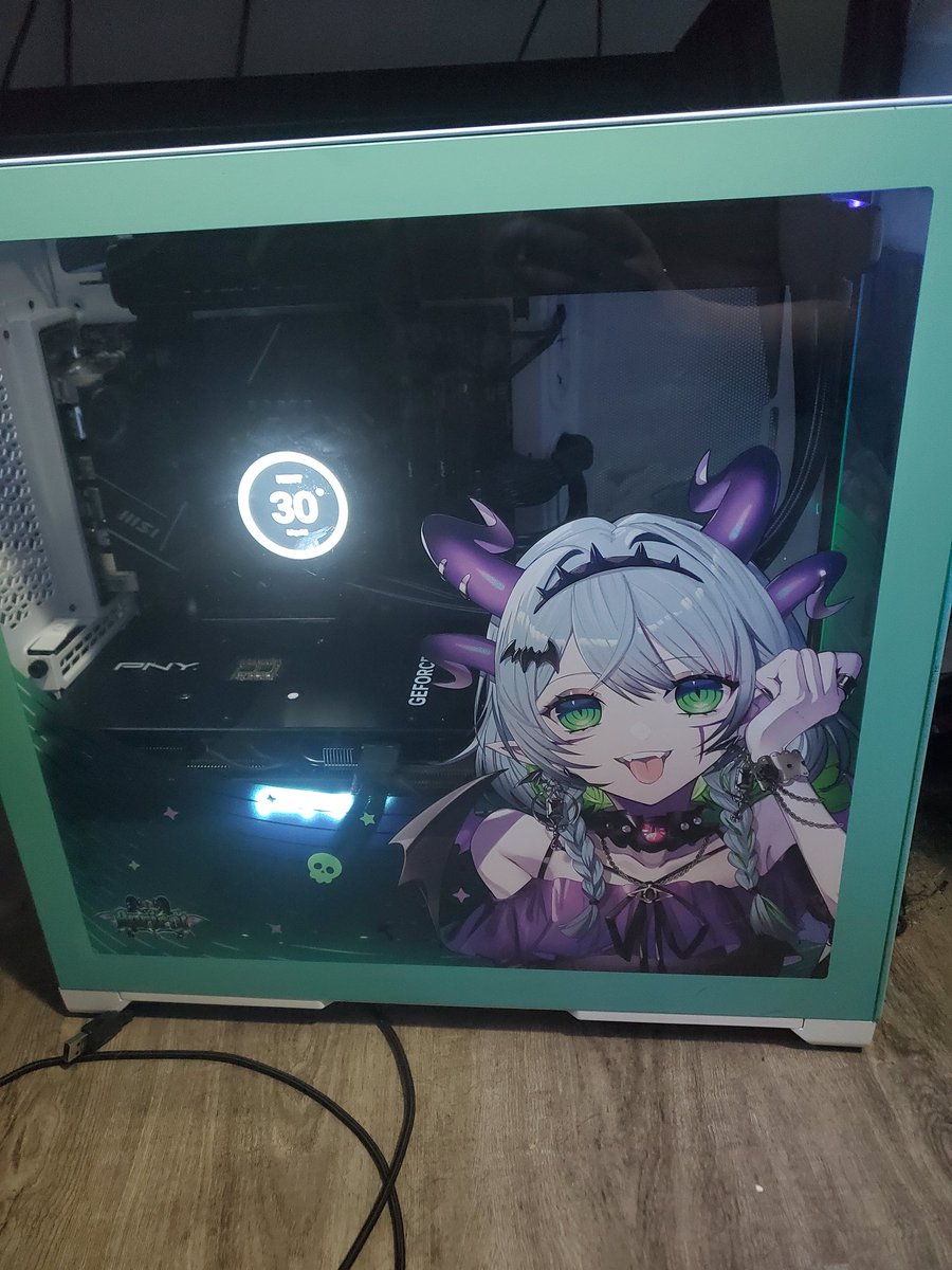 DarthSluts's tweet photo. Finally, after 5k, 4 months of waiting, a week of FedEx not wanting to deliver it and another week of the FedEx drivers refusing to deliver it. I finally have my @LichVtuber PC from @IronsidePC https://t.co/580ZXysCy3