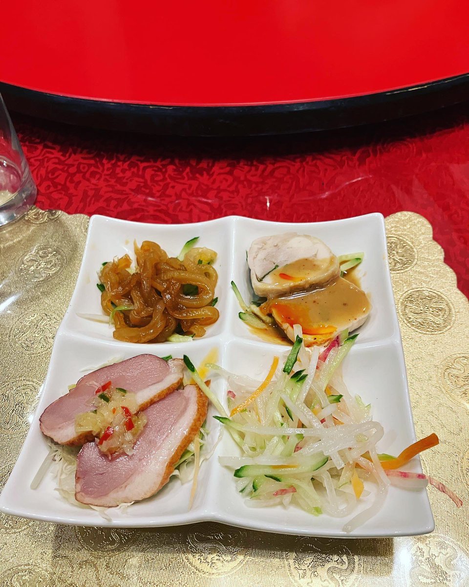 KiWAMI86's tweet photo. 中華コース美味しかったけどボリュームありすぎだった🥟 https://t.co/piXD3rwuvA