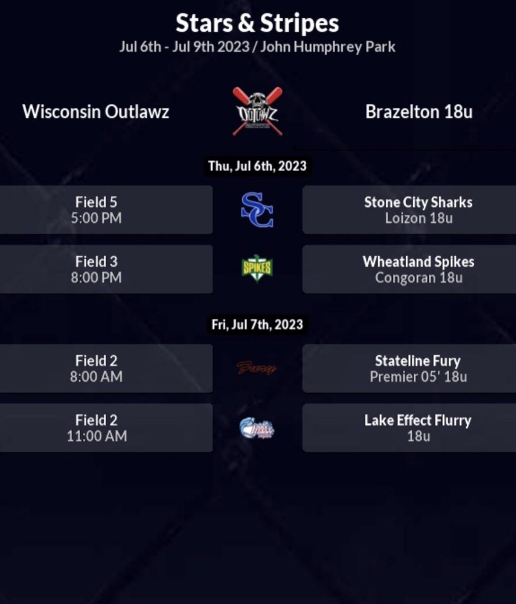 Ava McDaniel (@avamcdaniel2024) on Twitter photo Looking forward to another great tournament and competing in the Stars & Stripes. <a href="/Wisoutlawz/">Wisconsin Outlawz Fastpitch</a> <a href="/rbraz24/">Rich Brazelton</a> <a href="/SStormsoftball/">SEHS StormSoftball</a> <a href="/sehssports/">SEHS Storm Athletics</a> <a href="/UWPlattSoftball/">UW-Platteville Softball</a> Looking forward to another great tournament and competing in the Stars & Stripes. <a href="/Wisoutlawz/">Wisconsin Outlawz Fastpitch</a> <a href="/rbraz24/">Rich Brazelton</a> <a href="/SStormsoftball/">SEHS StormSoftball</a> <a href="/sehssports/">SEHS Storm Athletics</a> <a href="/UWPlattSoftball/">UW-Platteville Softball</a>