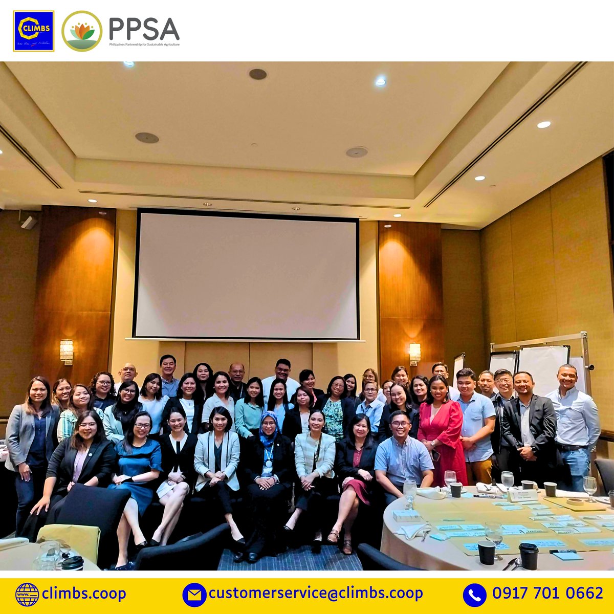 CLIMBSOfficial's tweet photo. CLIMBS Life and General Insurance Cooperative, represented by Blesilda L. Cumba, CLIMBS Vice President for Operations became officially a member of Philippines Partnership for Sustainable Agriculture (PPSA). #CLIMBSInsurance #Partnerships #Agriculture #SustainableAgriculture https://t.co/jbakPZ36wt