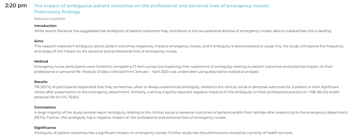 bec_caulfield's tweet image. Playing with data/infographics as I prepare for my #CHARM2023 presentation. Excited to share preliminary quantitative findings &amp;amp; talk about the next steps for our project #emergencynurse #nurseresearch @thisbareheart @taneal_wiseman