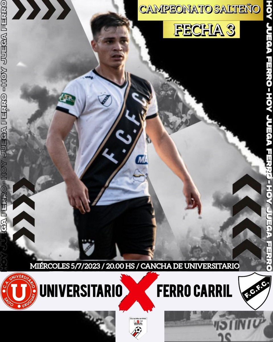 official52460's tweet photo. 𝙃𝙤𝙮 𝙅𝙪𝙚𝙜𝙖 𝙀𝙡 𝘾𝙡𝙪𝙗 𝙂𝙄𝙂𝘼𝙉𝙏𝙀 👊🏻

@ligasaltenadefutbol 
@ferrocarrilfc 

.
.
.
.
.
.
.
.

#labandadelaesquina 
#losmismosdesiempre 
#lospibesdeferro 
#nadieganómás 
#esdegrandes 
#elclubgigante 
#lahistoriamanda 
#somossalto https://t.co/dolcYAb6CS