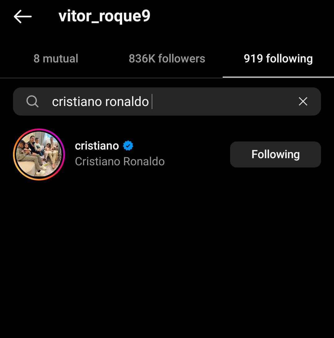 timesofball's tweet photo. Vitor Roque is a Ronaldo fanboy 😂. Now Watch Barca make him say Messi is the goat 😂😂😂. https://t.co/O1CWHwH2jJ