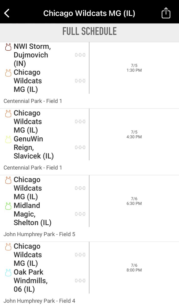 MGWildcats's tweet photo. Field change for tomorrow’s games. We’ll be at Centennial Park for both games on Wednesday, Field 1!! https://t.co/NelsBV8Xci