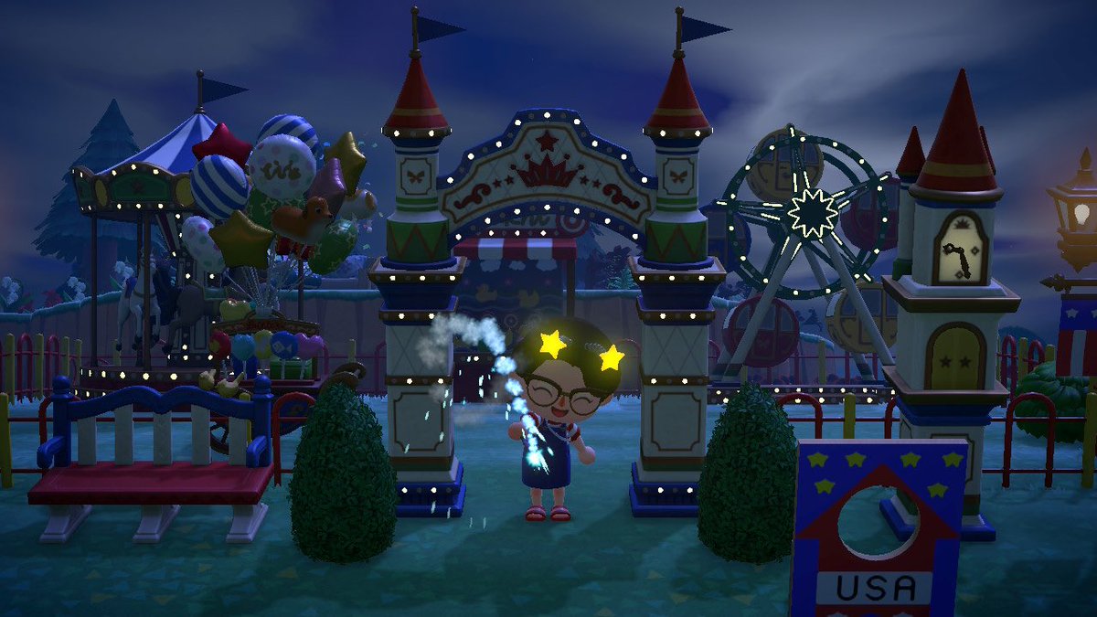 emilyp0123's tweet photo. Hope everyone had a fun Fourth of July! 🇺🇸🎉 

#4thofJuly #ACNH #AnimalCrossing https://t.co/SU0kLunM6h
