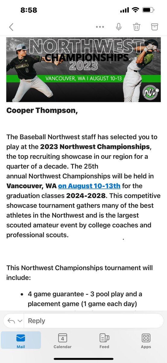 Cooperthompso's tweet photo. Excited to compete in baseball northwest championships! @BaseballNW @GBG2025MOUNTAIN @GBGbaseballUSA @naiello44 @PBR_Idaho https://t.co/J2CxpDemPN
