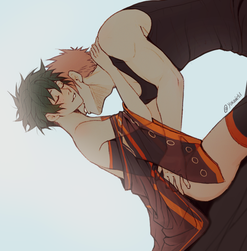 YukarietD's tweet photo. 🧡💚🔥 Kacchan approves haha
 #かっちゃん #折寺 #bkdk #ktdk #katsudeku #bakudeku https://t.co/1hXdDbRyMS
