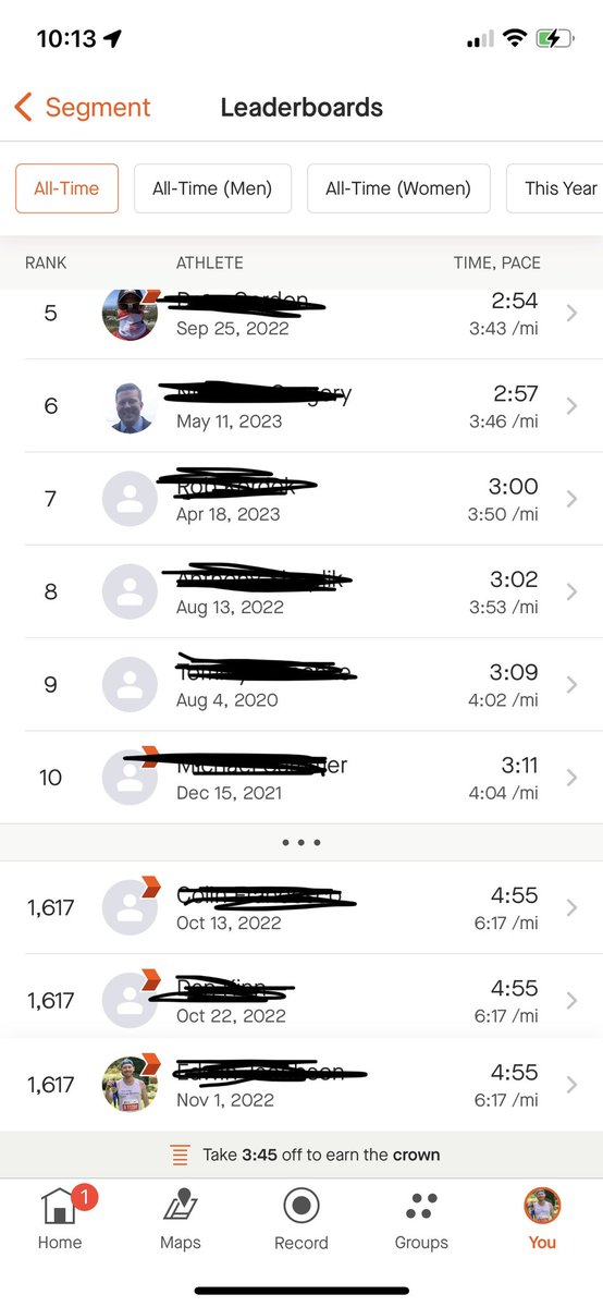 edwinning2's tweet photo. @StravaSupport @strava are you ever going to fix leaderboards? Your pricing keeps increasing but features don't- this seems like some low hanging fruit. Top 500 people are bikes/super humans. https://t.co/WMo3JCLEzq