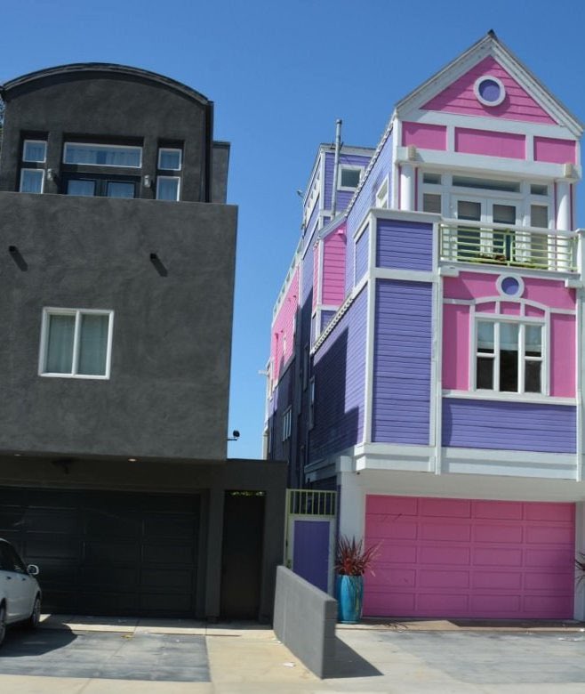 davejorgenson's tweet photo. would you rather stay in the Barbie airbnb or the Oppenheimer airbnb https://t.co/fpKjIkmnmv
