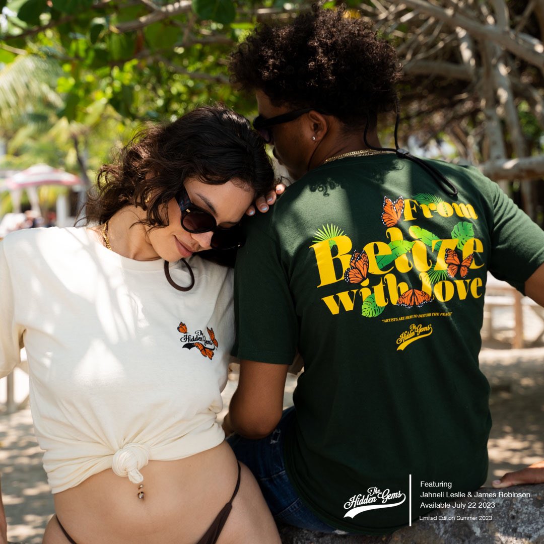 Belizean Twitter I started a clothing brand, support the movement guys, From Belize With Love 🇧🇿❤️💎

You can preorder now!!!

The Hidden Gems 
Follow us on ig: @thehiddengemsbz