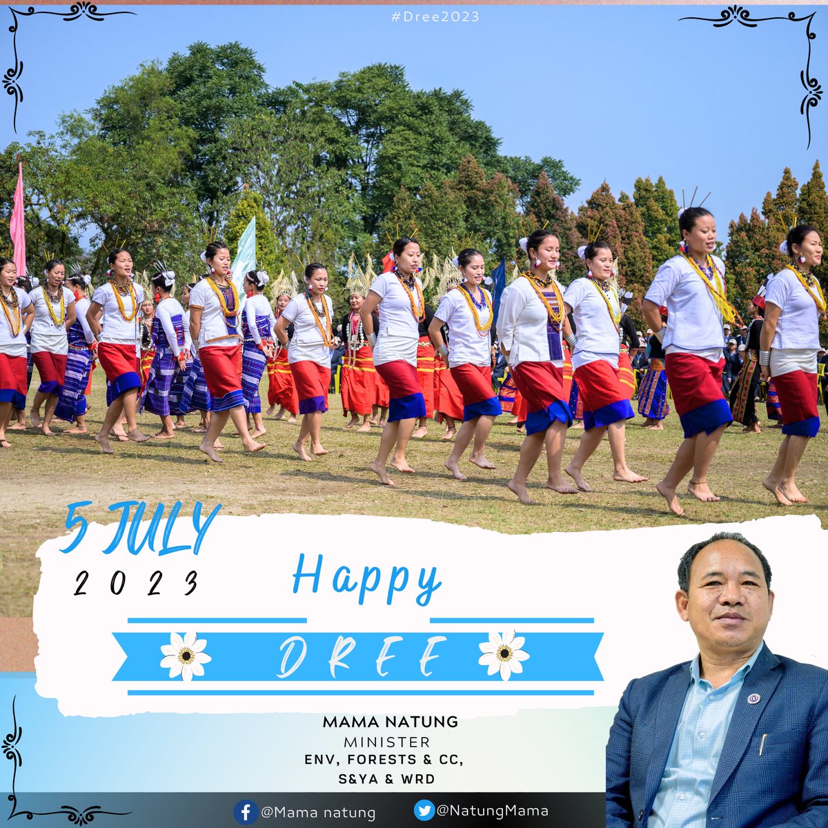 NatungMama's tweet image. Warm greetings on the auspicious occasion of #Dree festival. May this festival usher in bumper harvest, joy, happiness, peace &amp;amp; prosperity for all of us. Hempyo Dree to all !