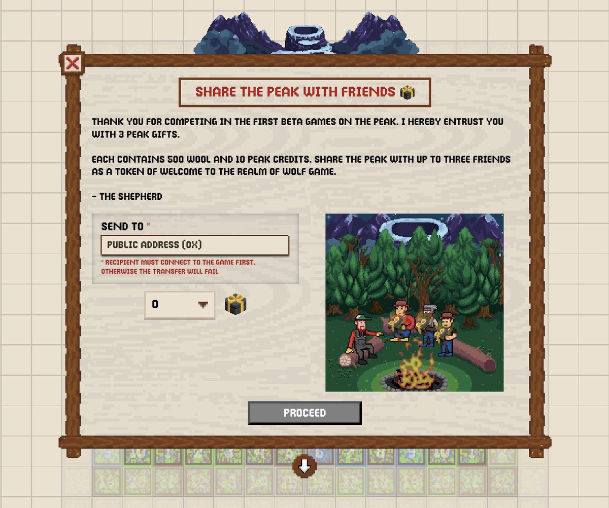 ZP_12_'s tweet photo. 🚨Giving away free money, entries for @wolfdotgame Peak games! 🚨

Each 🎁 comes with 500 $WOOL &amp; 10 Peak Credits, enough to enter 1 Peak Game (win and you'll take home 950 WOOL).

Hit me up below if you want to play! Next round of games return tomorrow at 5PM EST. https://t.co/zJh1qzDfgX