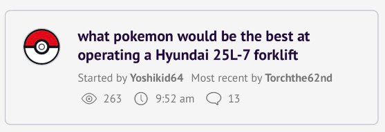 **Sips Drink**

Official Pokémon Community Forums just dropped.