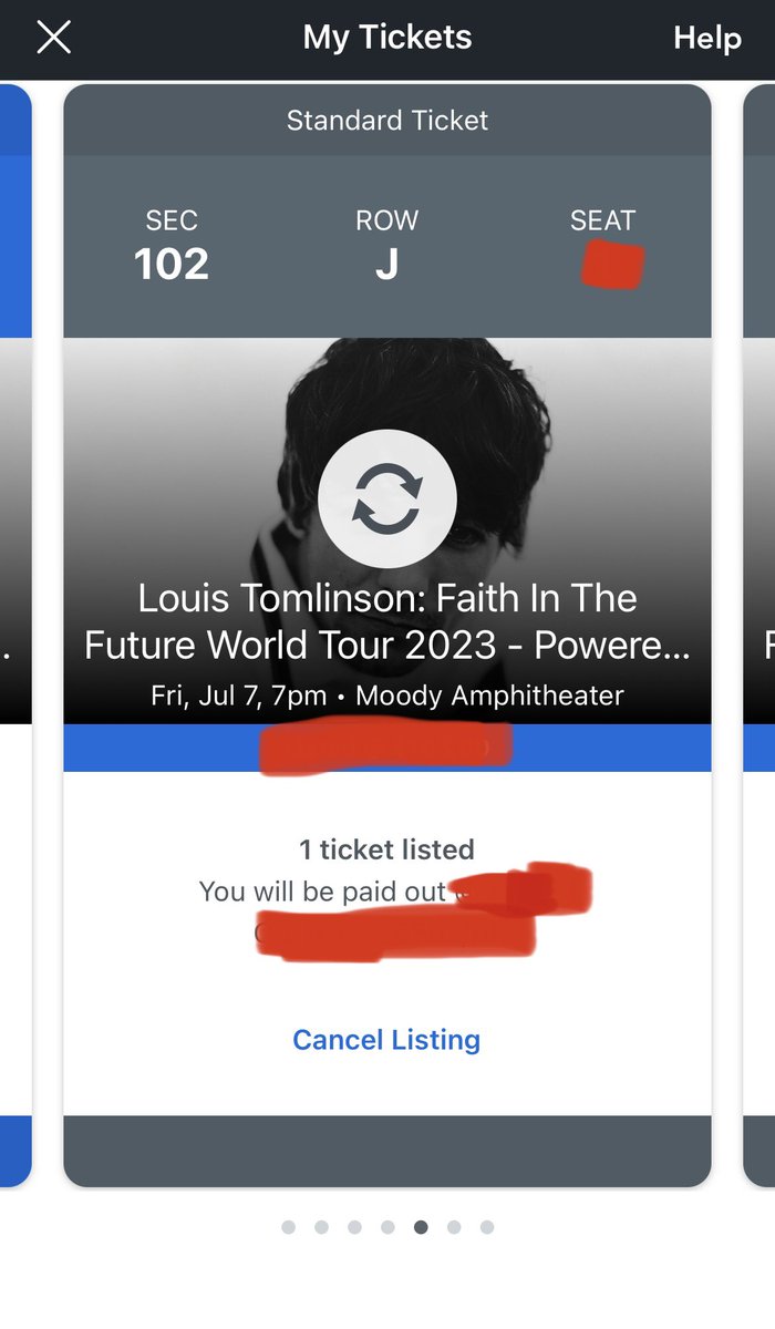 BobDuncan6699's tweet photo. I’m selling my Louis austin tickets, 102 Row J, for 175 total (what I paid for them), lmk if anyone is interested! #louistomlinson #austin #faithinthefuture #selling #MoodyAmpitheater #FITFT #section102 https://t.co/Pot17lncr7